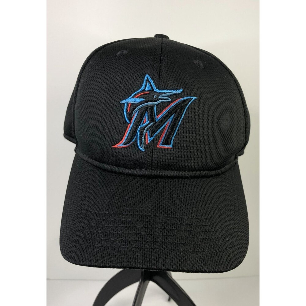 Florida Marlins Ball Cap Hat Black Adjustable OSFM OC Sports Team MLB Baseball